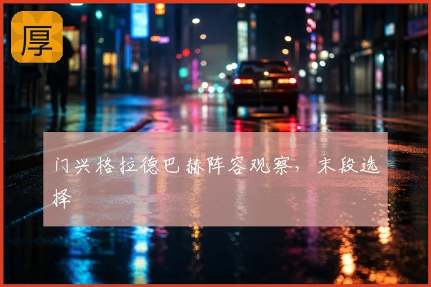 门兴格拉德巴赫阵容观察，末段选择